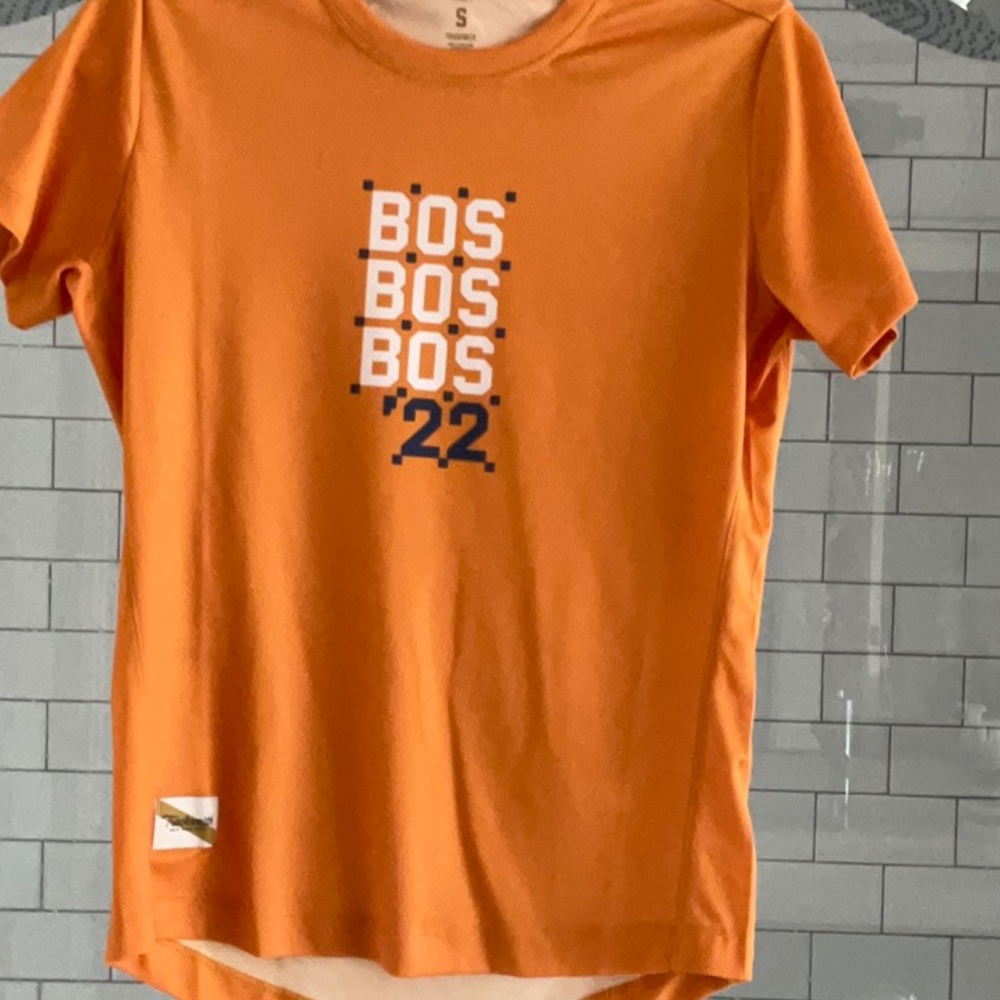 Limited-edition Boston 22 Tracksmith running shirt